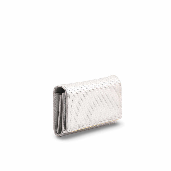 Silver Casual Wallet For Ladies P71135