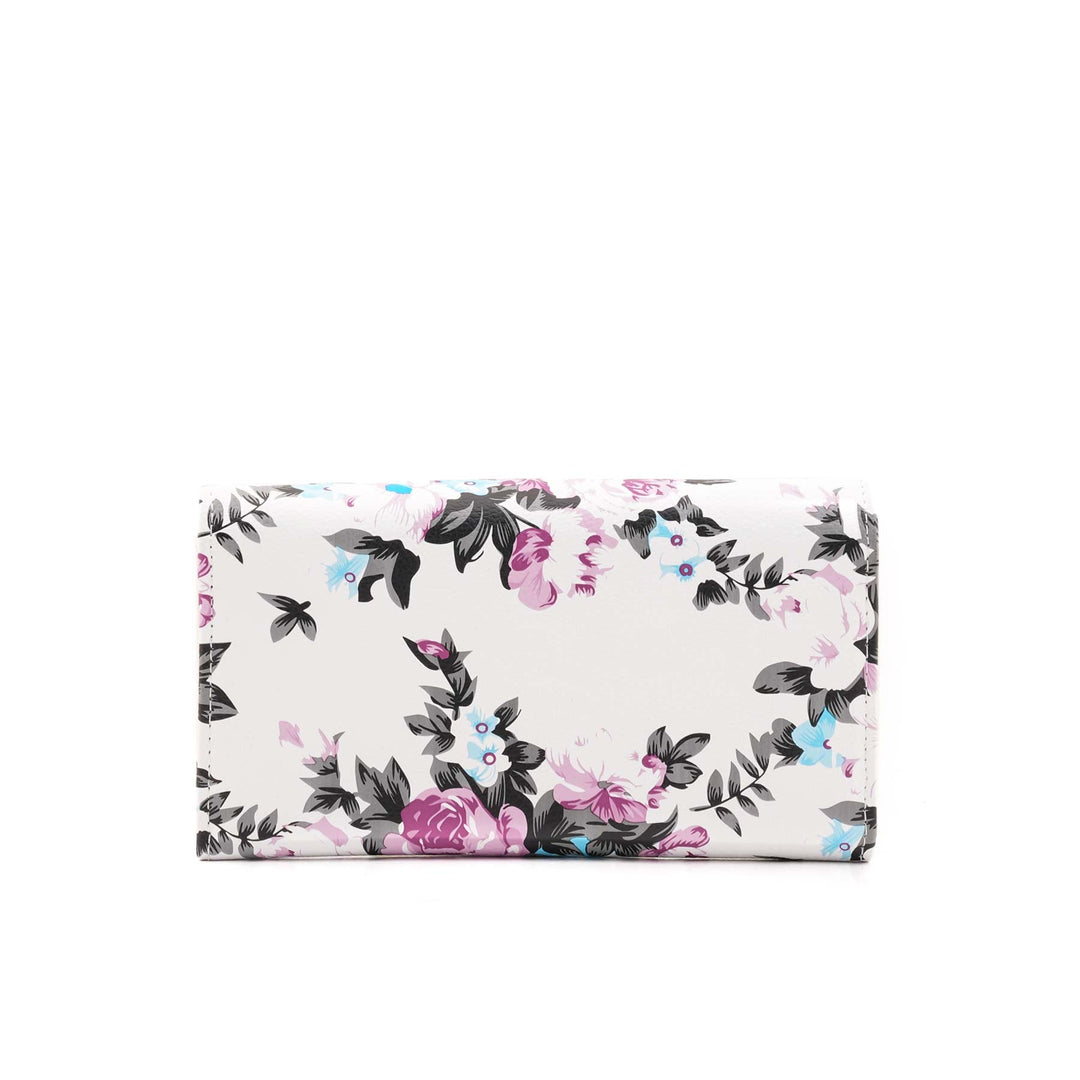 White Casual Wallet For Women P71140