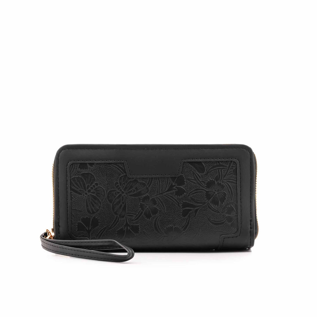 Black Casual Wallet For Women P71144