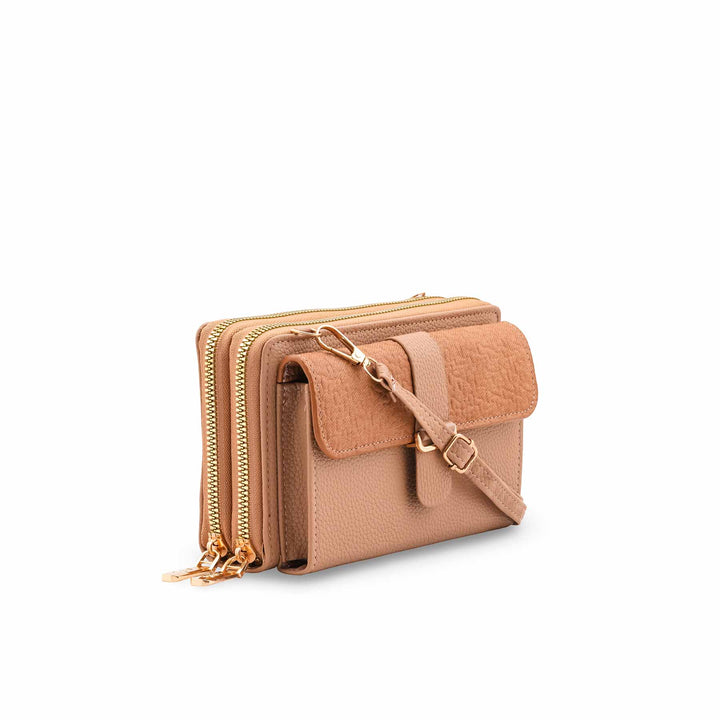 Beige Casual Wallet For Women P71145