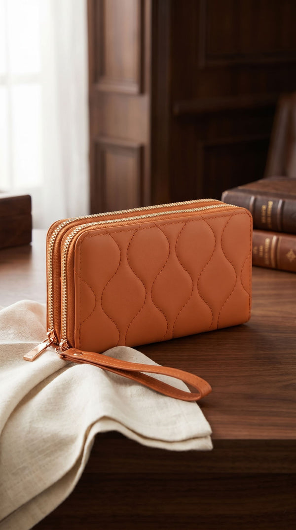 Brown Casual Wallet For Women P71167