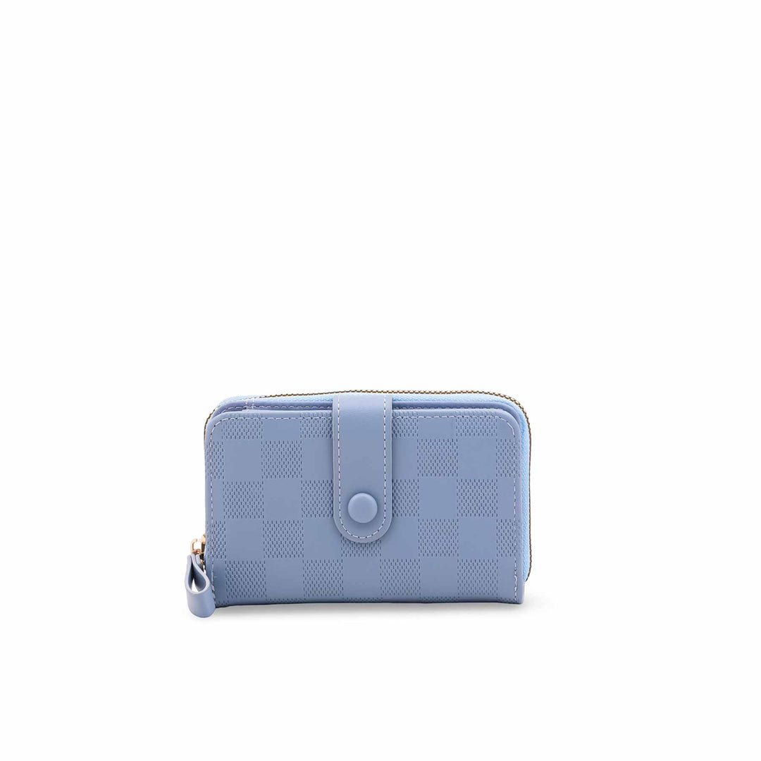 Sky Blue Casual Wallet For Ladies P71169