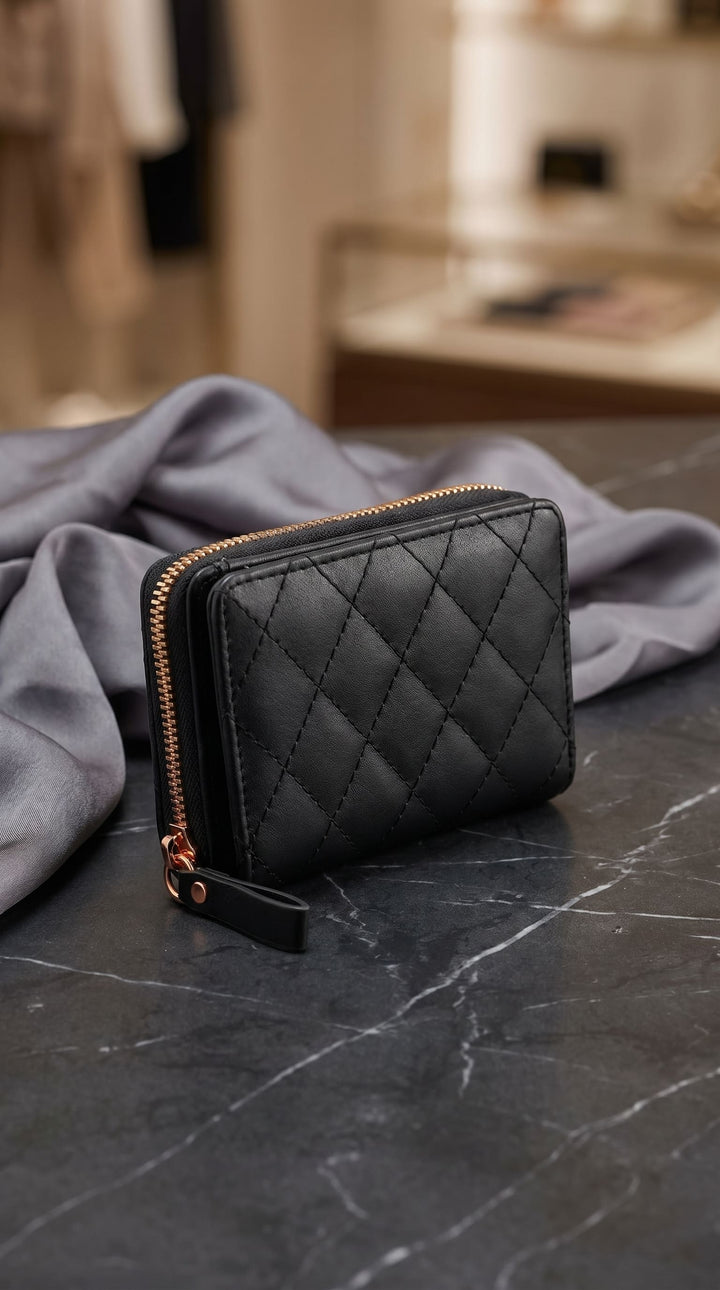 Black Casual Wallet For Women P71172
