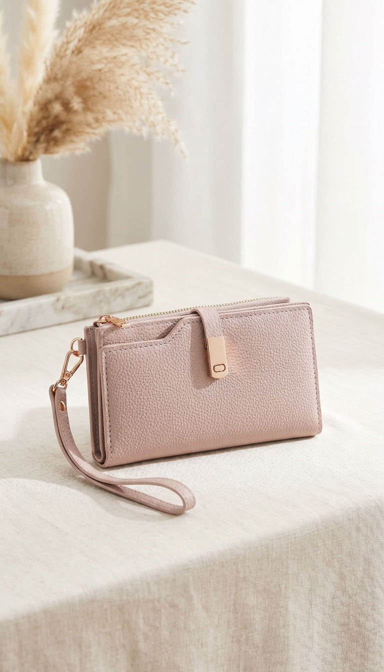 Beige Casual Wallet For Ladies P71175