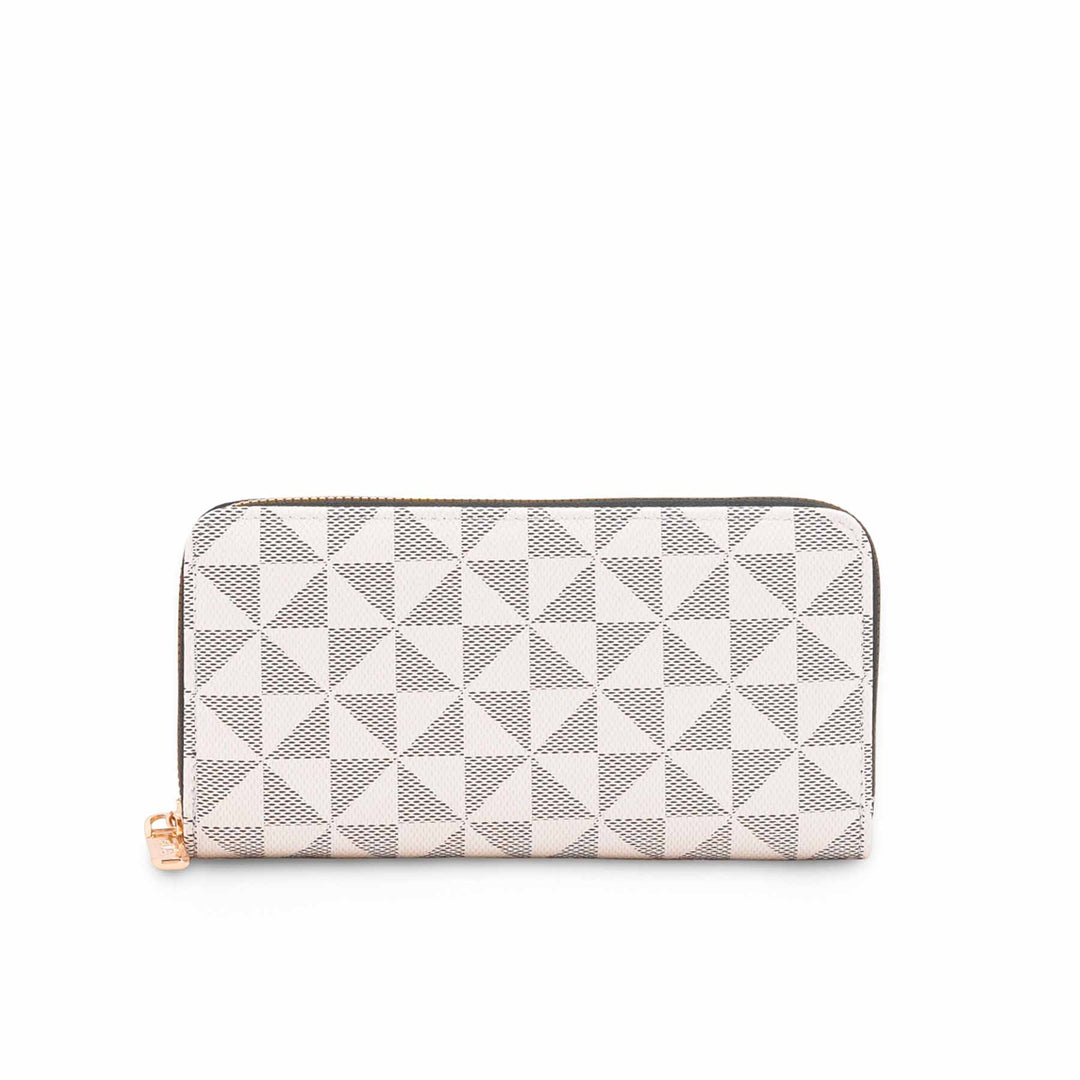 White Casual Wallet For Ladies P71186