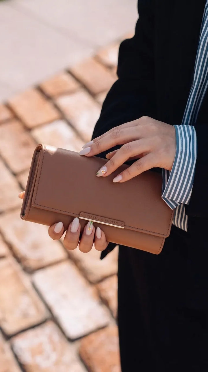 Brown Formal Wallet For Women P71230