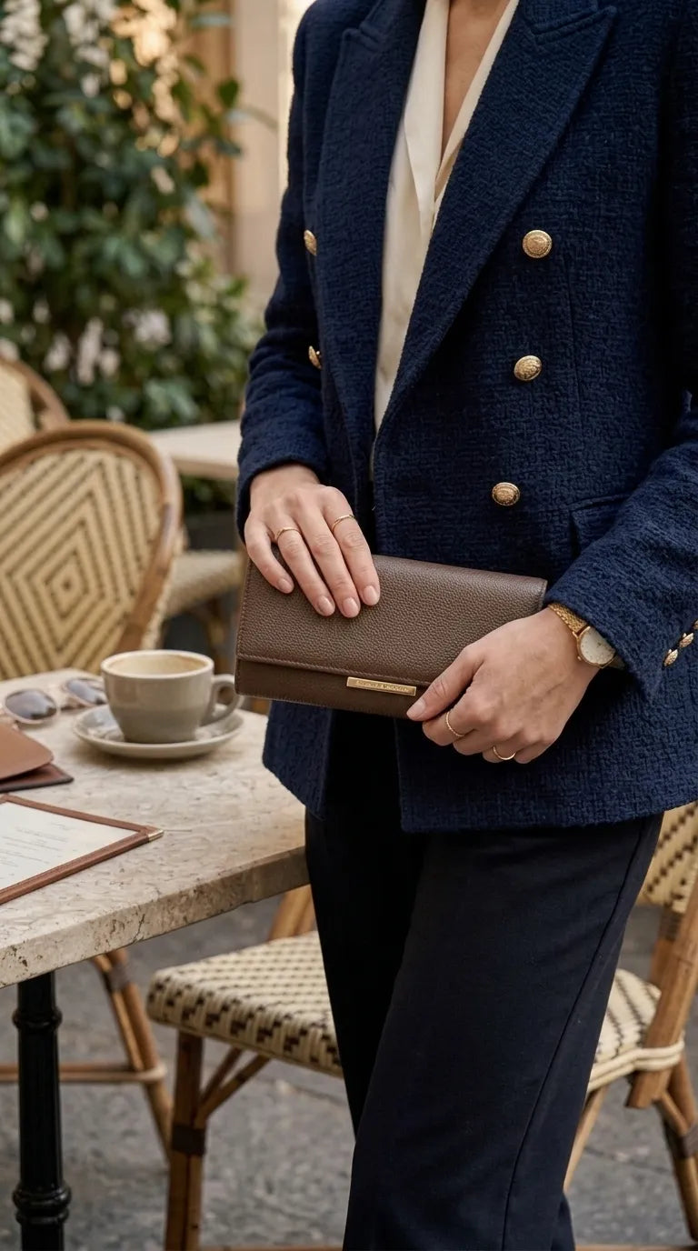 Brown Formal Wallet For Women P71231