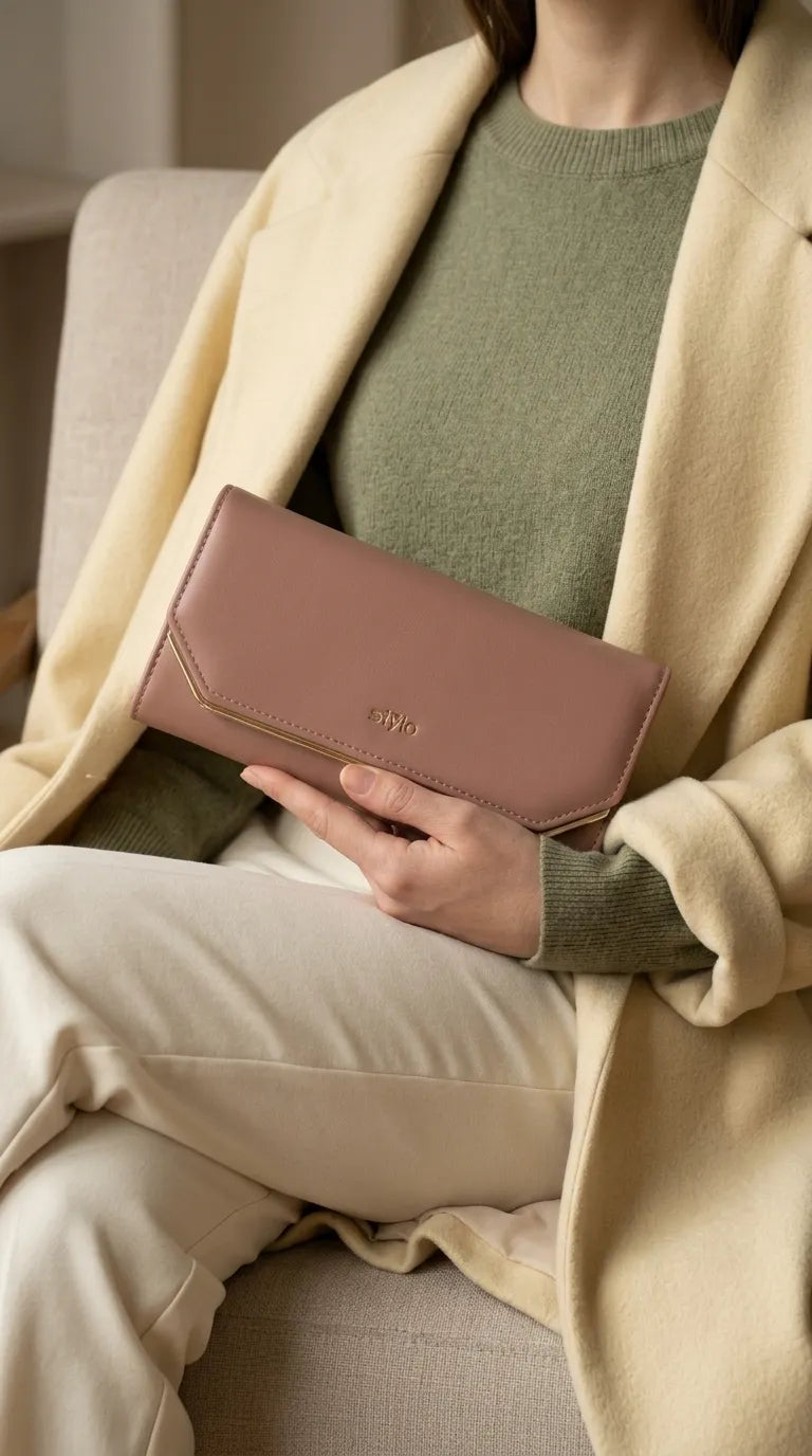 Pink Formal Wallet For Women P71232