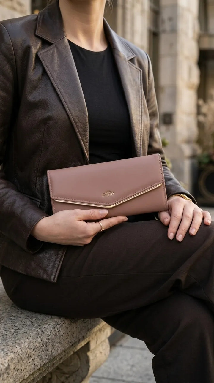 Pink Formal Wallet For Women P71234