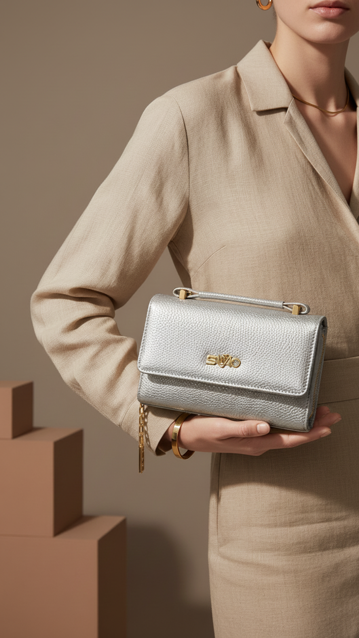 Silver Formal Pouch P97600