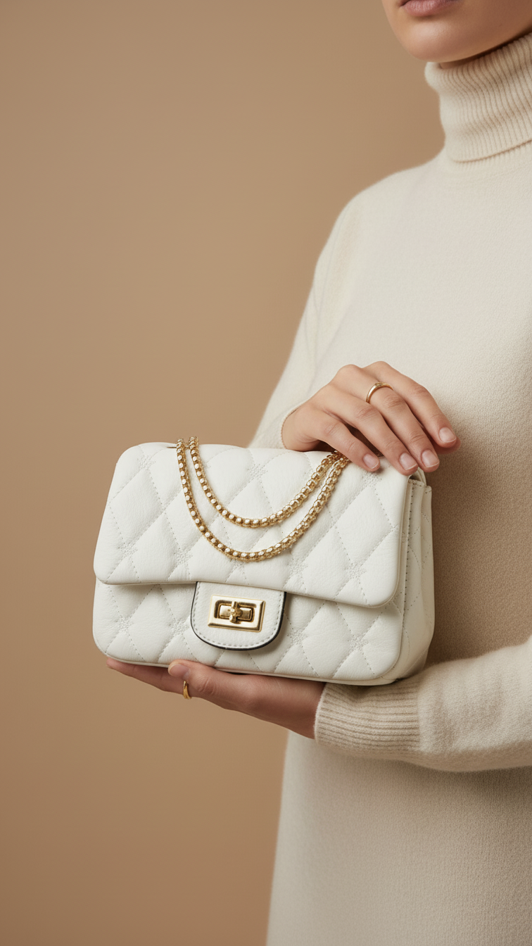 White Formal Pouch P97604