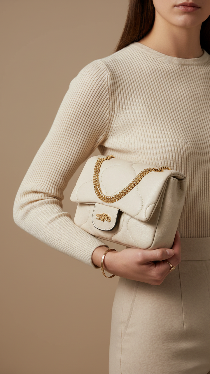 White Formal Pouch P97606