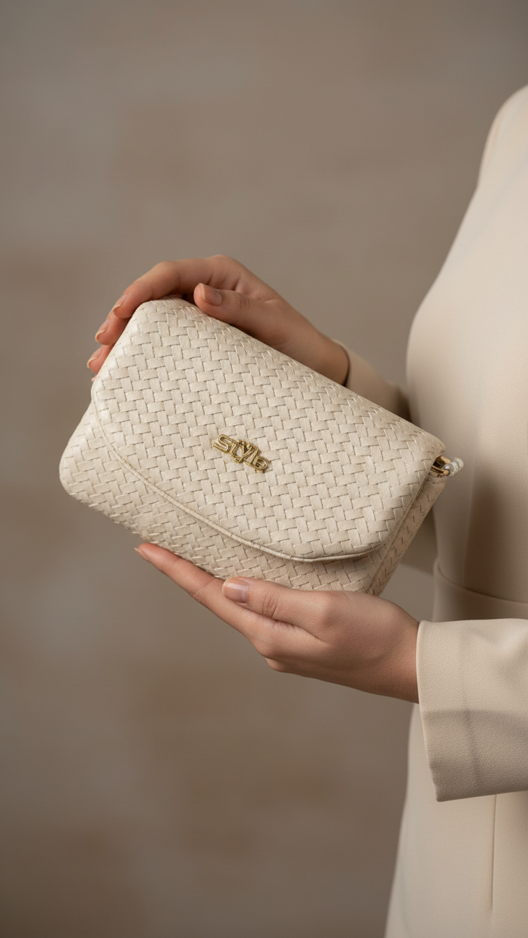 White Formal Pouch P97611