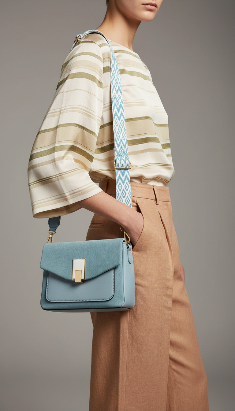 Blue Casual Pouch For Women P97612