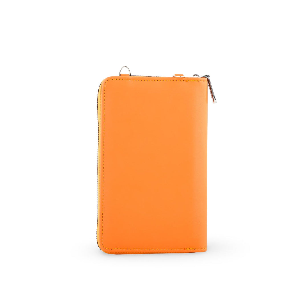 Orange Casual Pouch For Women P97619