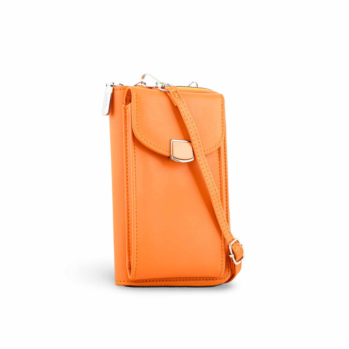 Orange Casual Pouch For Women P97619