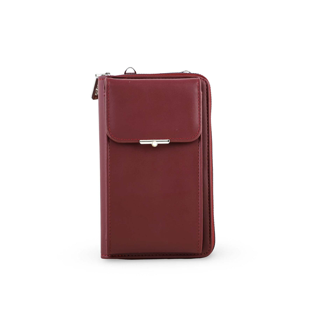 Red Casual Pouch For Women P97620