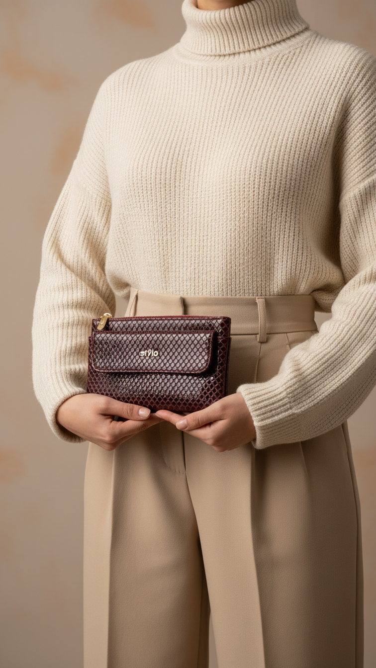 Burgundy Casual Pouch P97635