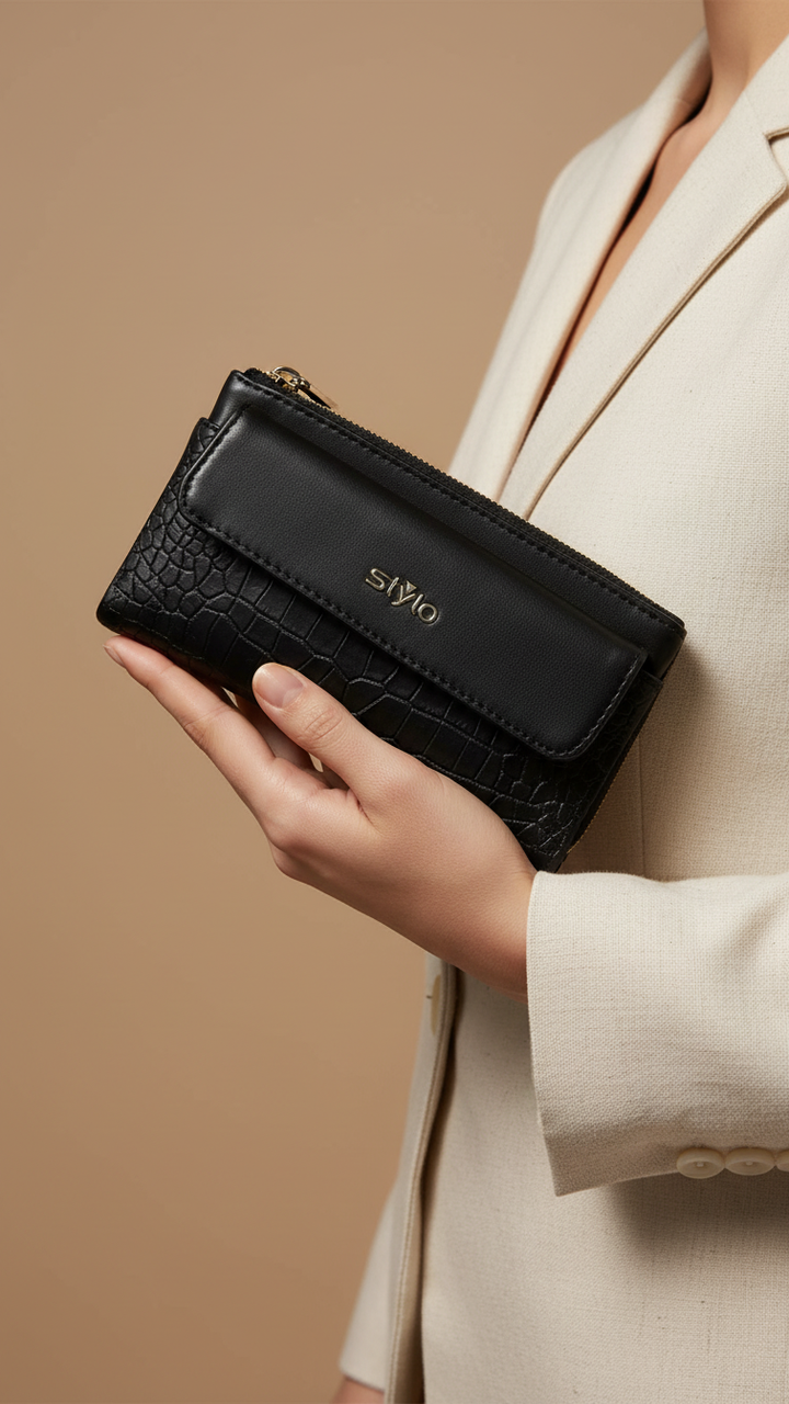 Black Casual Pouch P97645