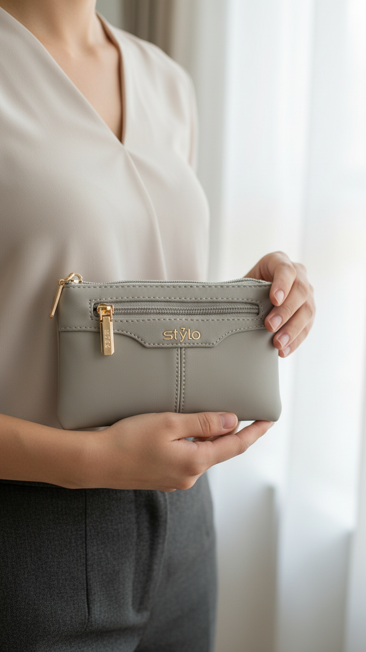 Grey Casual Pouch P97648