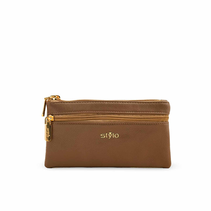 Khaki Casual Pouch For Women P97655