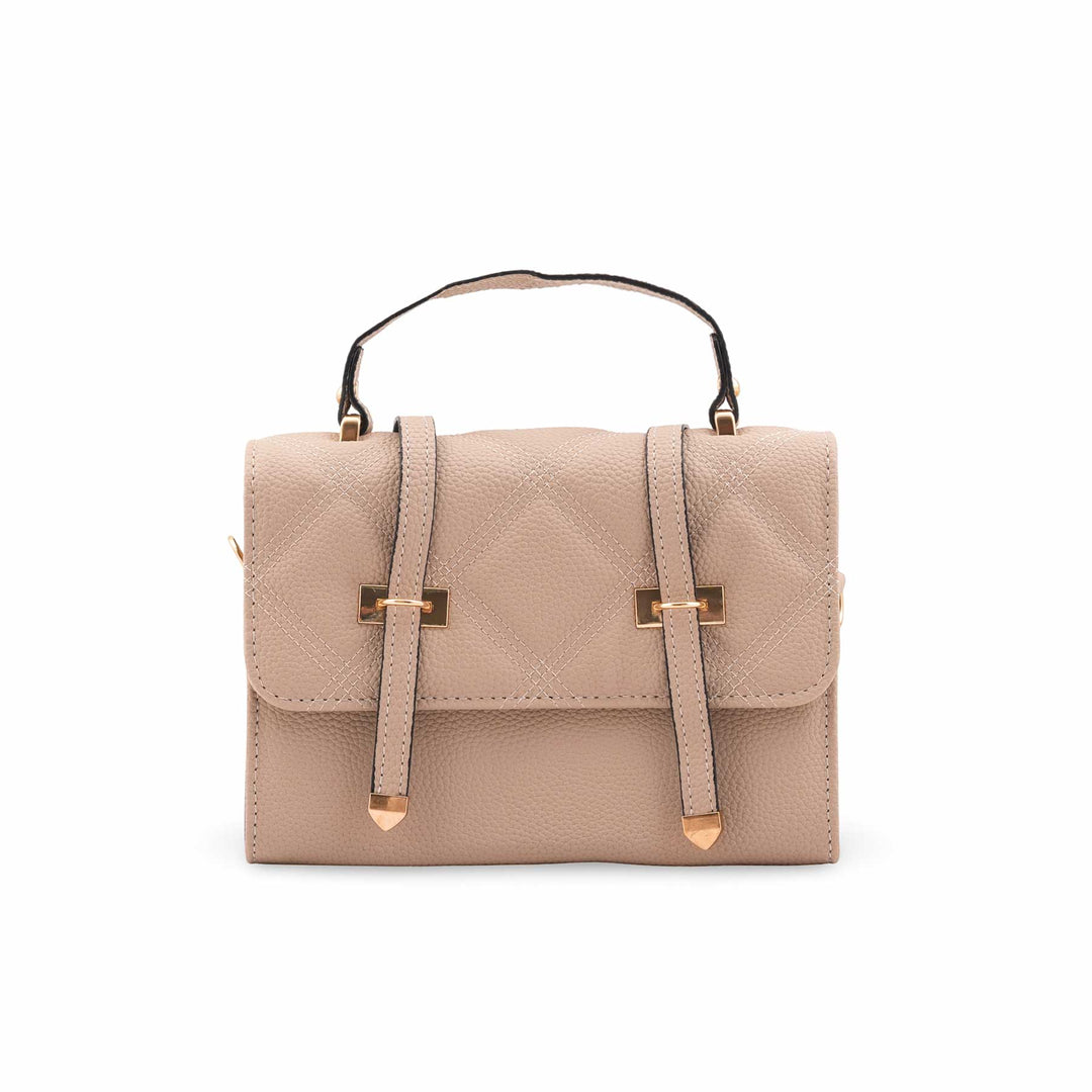 Beige Casual Pouch For Ladies P97659