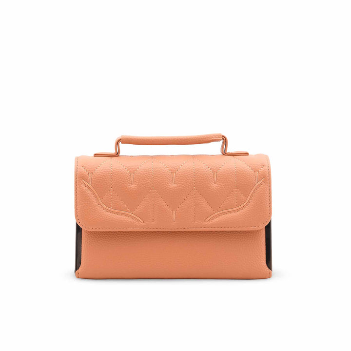 Peach Casual Pouch For Women P97661