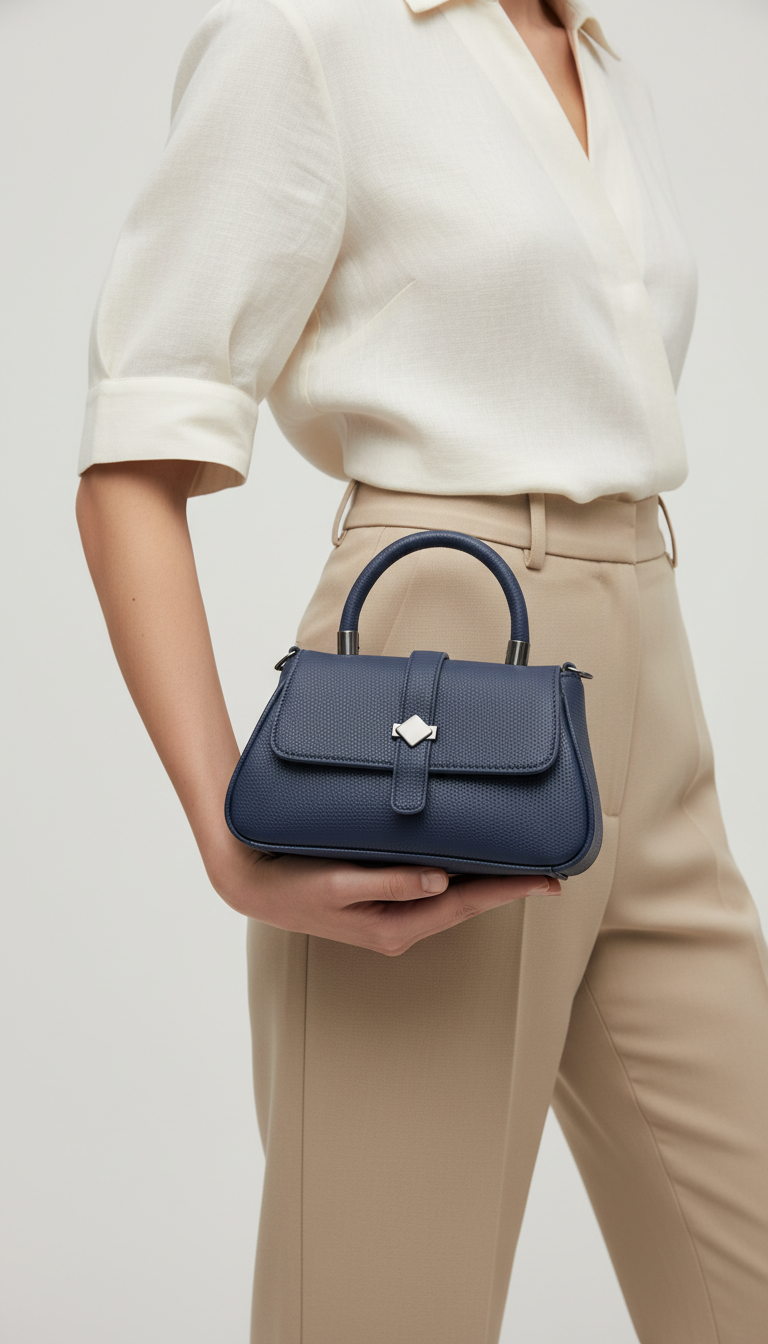 Navy Casual Pouch For Women P97662