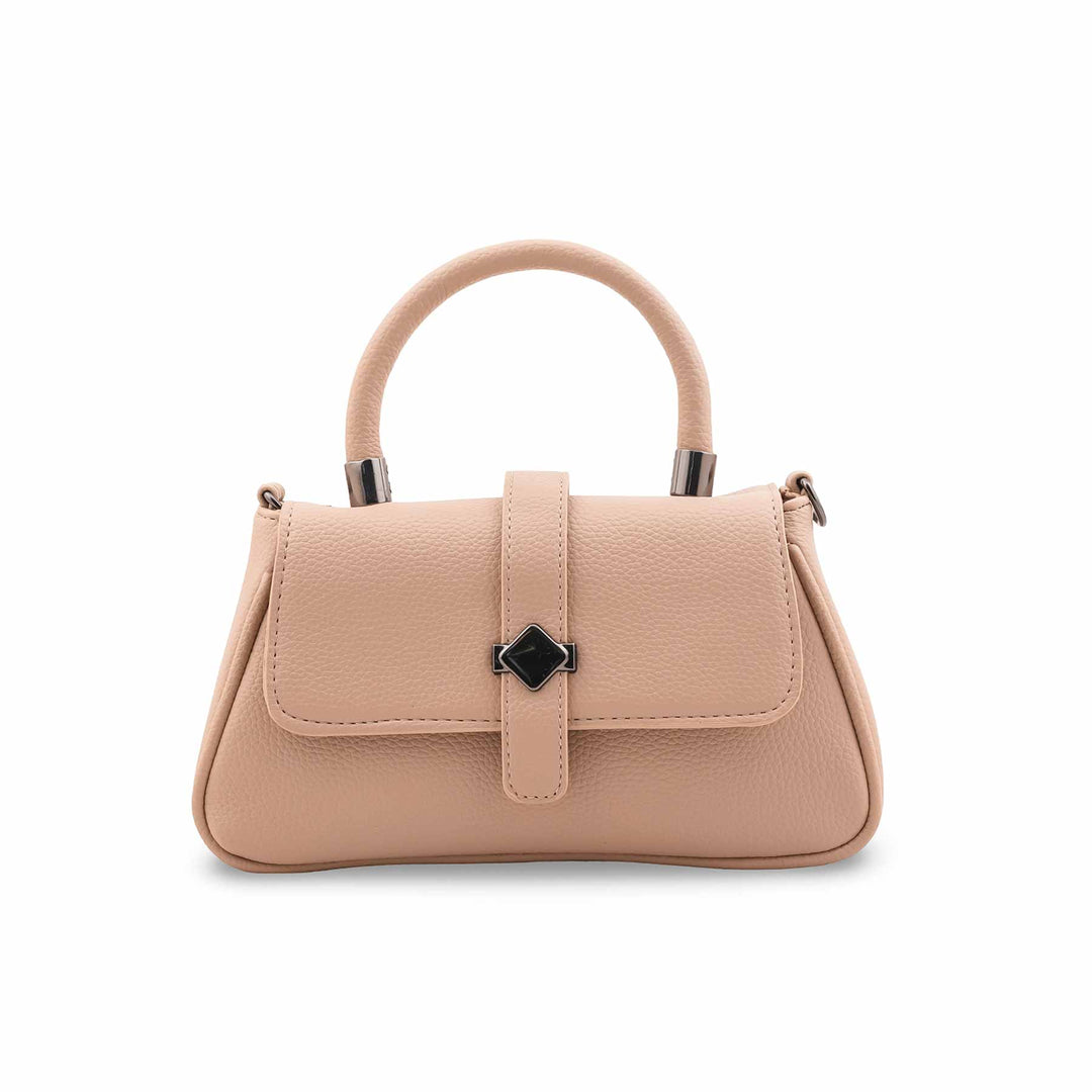 Beige Casual Pouch For Women P97662