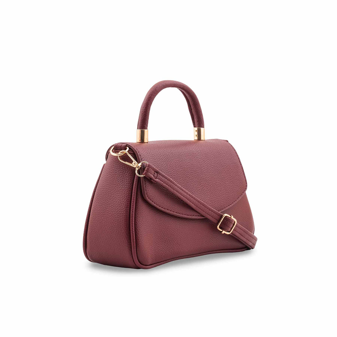 Maroon Casual Pouch For Women P97663