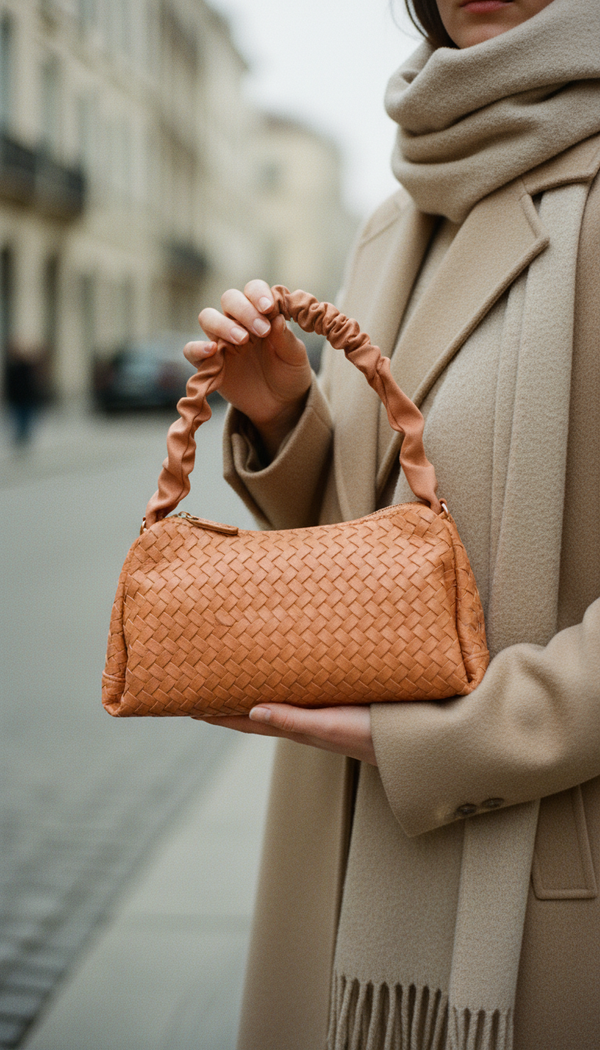Orange Casual Pouch For Women P97664