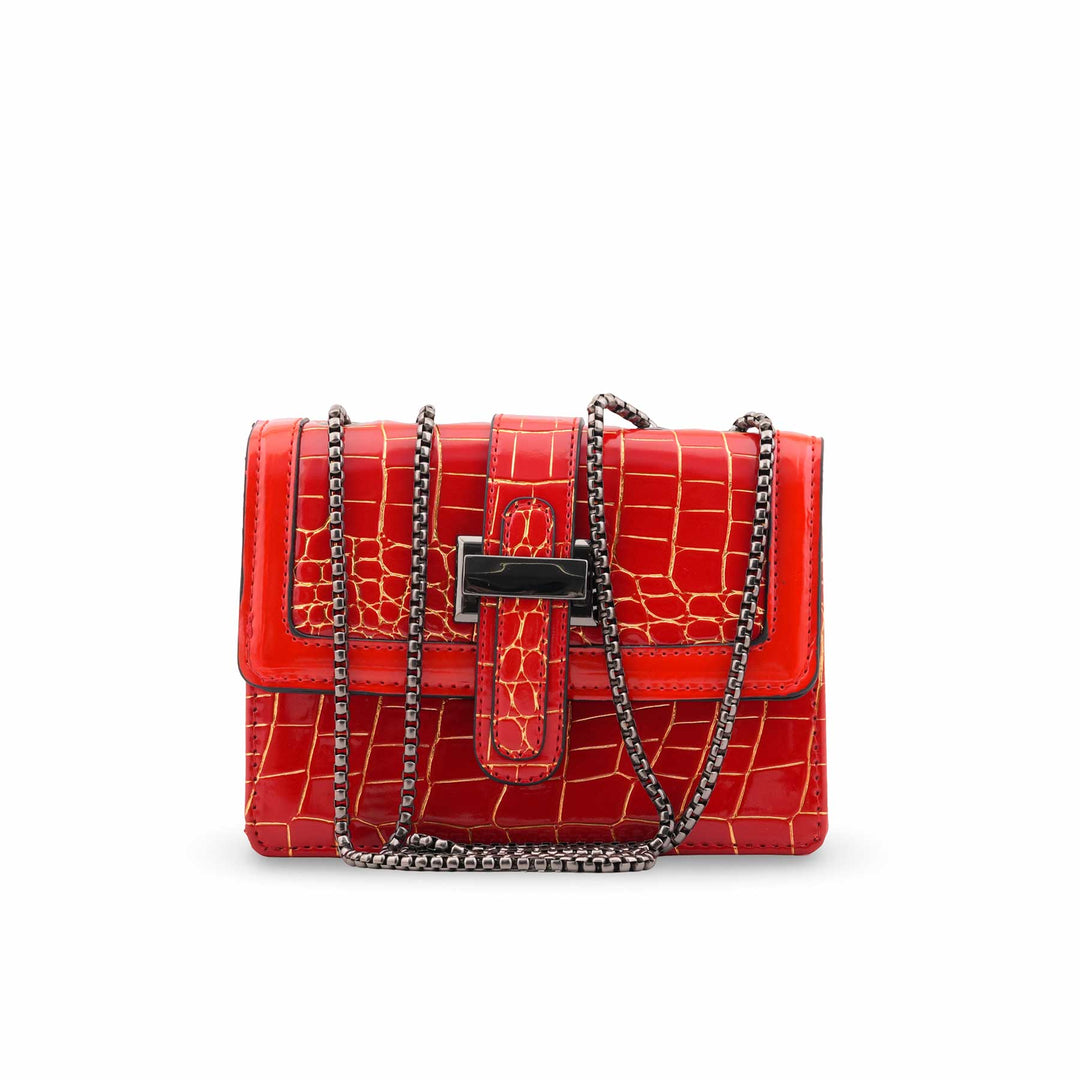 Red Casual Pouch For Ladies P97666