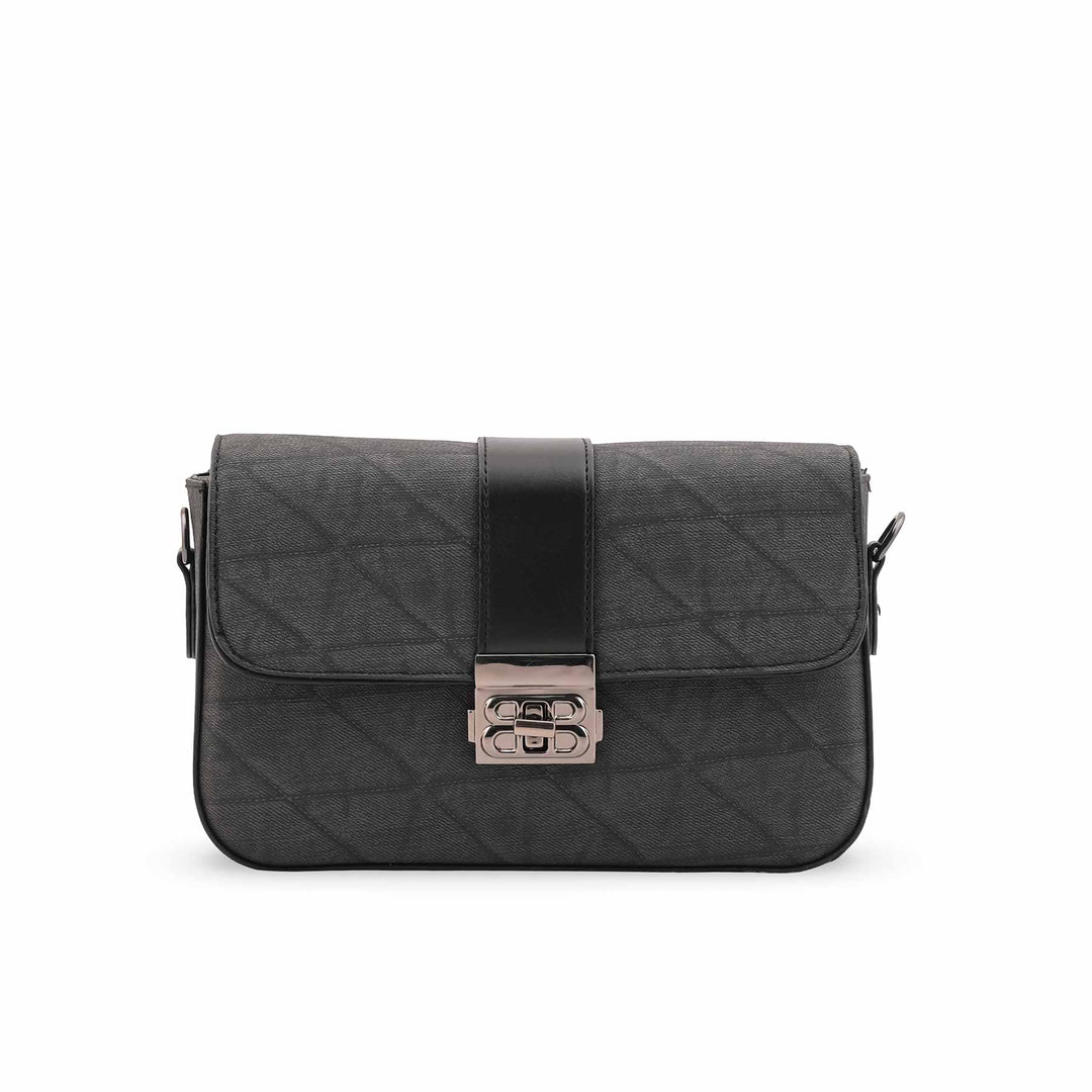 Black Casual Pouch For Ladies P97675