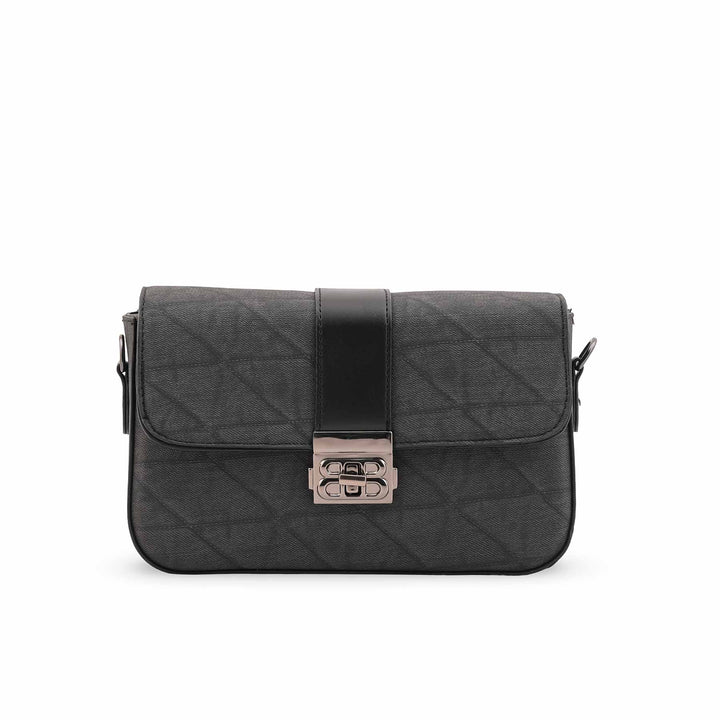 Black Casual Pouch For Ladies P97675