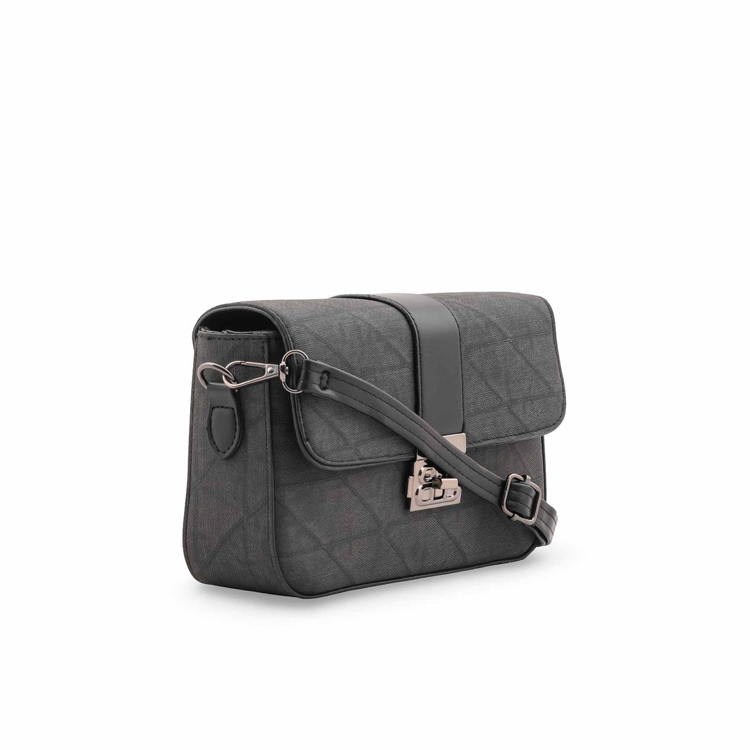 Black Casual Pouch For Ladies P97675
