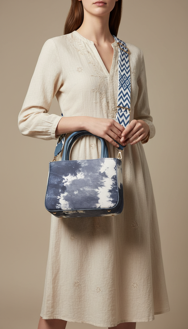 Blue Casual Pouch For Women P97676