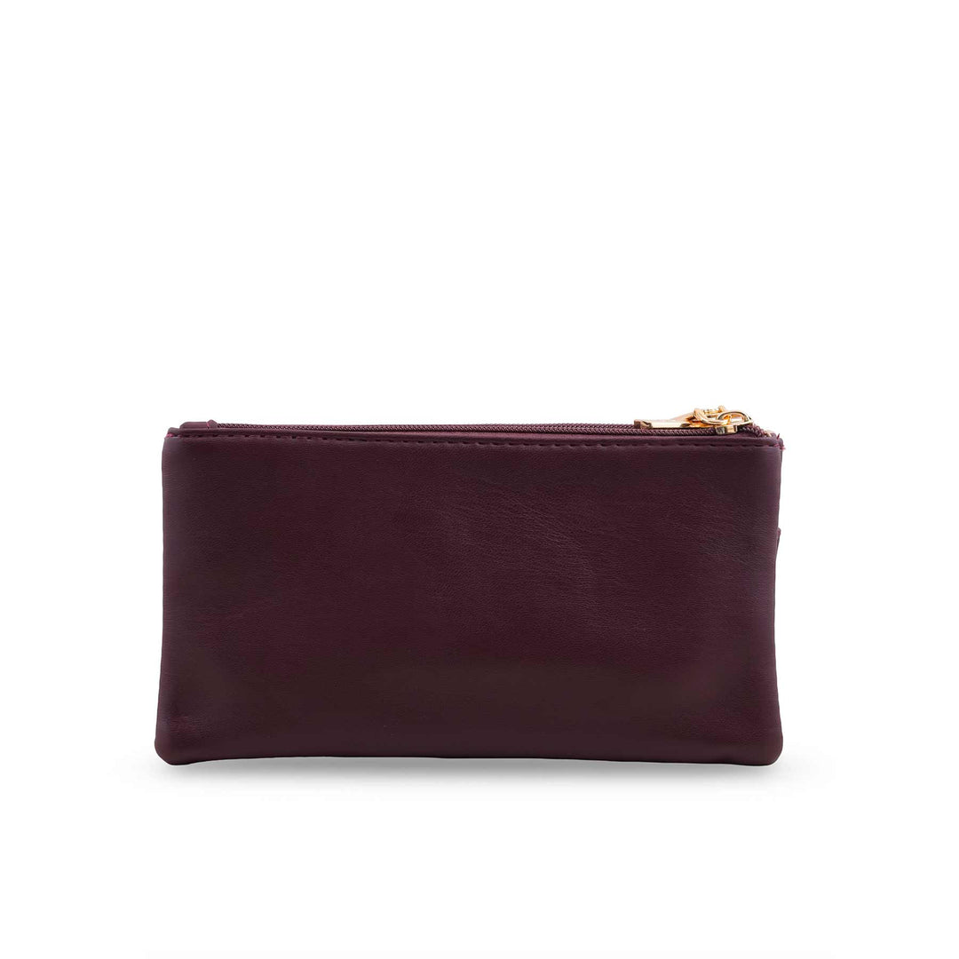 Brown Casual Pouch For Ladies P97680