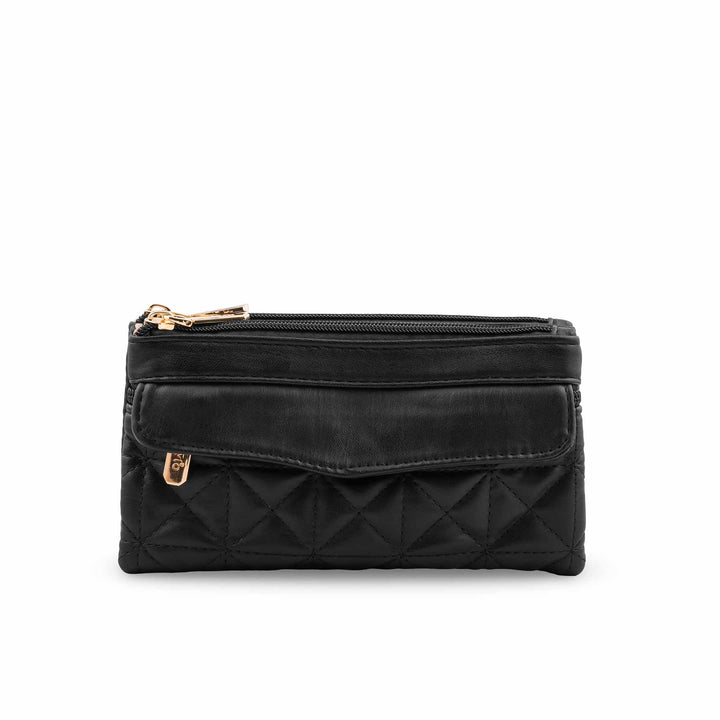 Black Casual Pouch For Ladies P97681