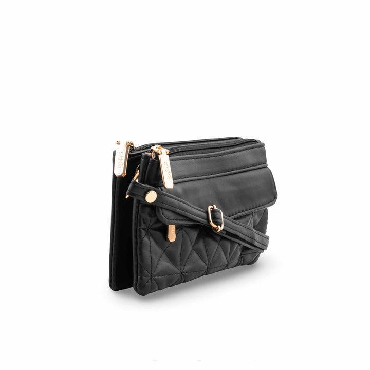 Black Casual Pouch For Ladies P97681