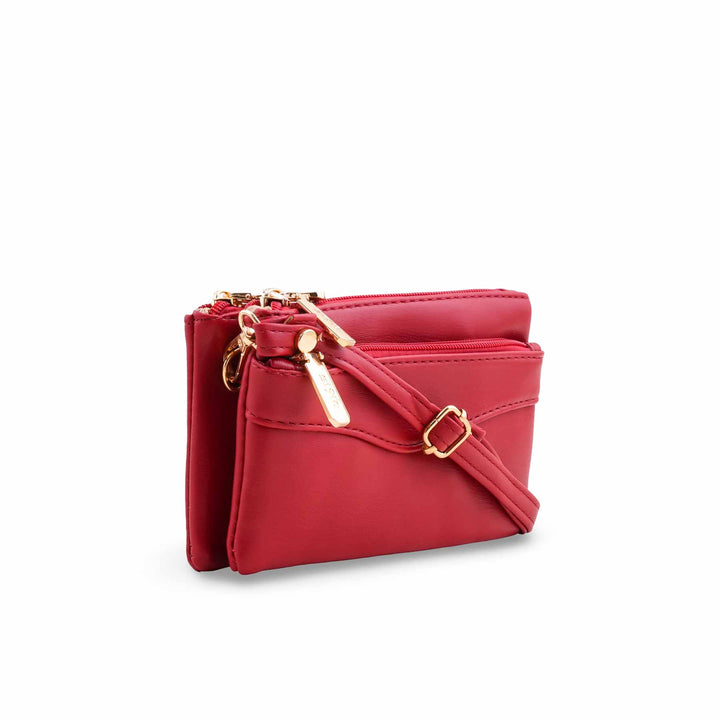 Red Casual Pouch For Ladies P97682