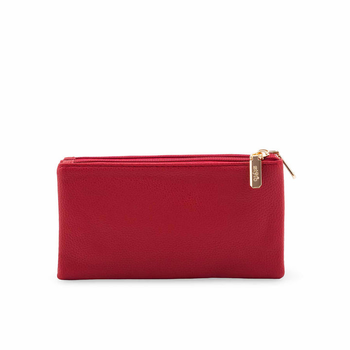 Maroon Casual Pouch For Ladies P97690