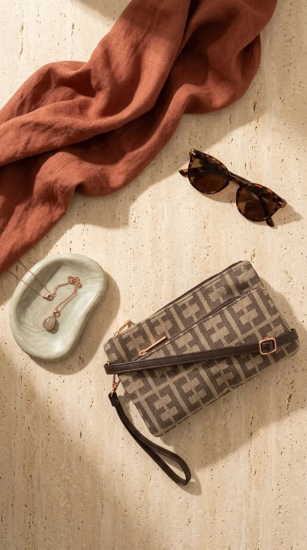 Coffee Casual Pouch For Women P97695