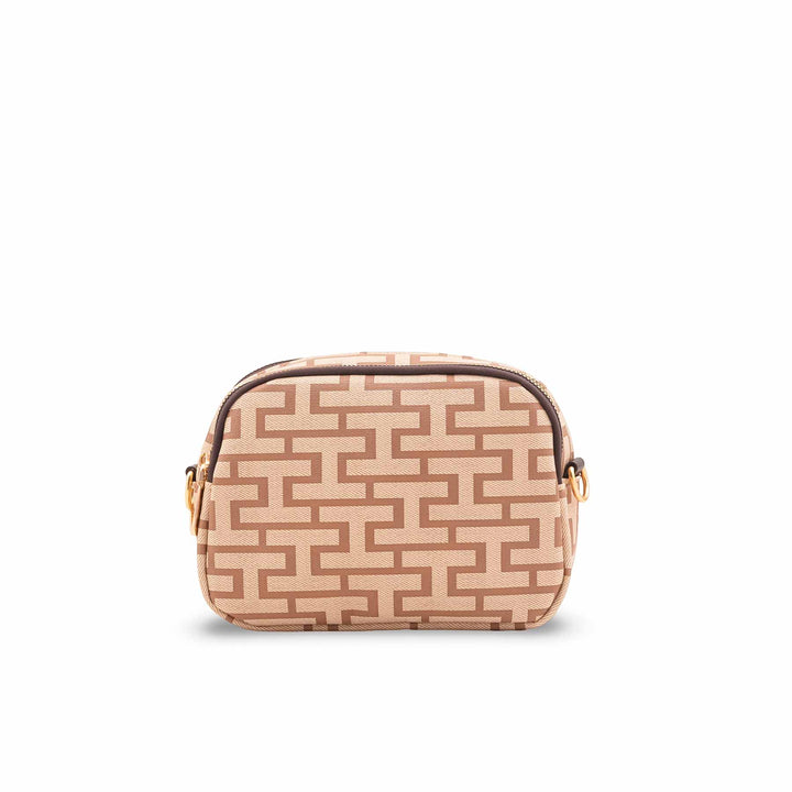 Beige Casual Pouch For Women P97697