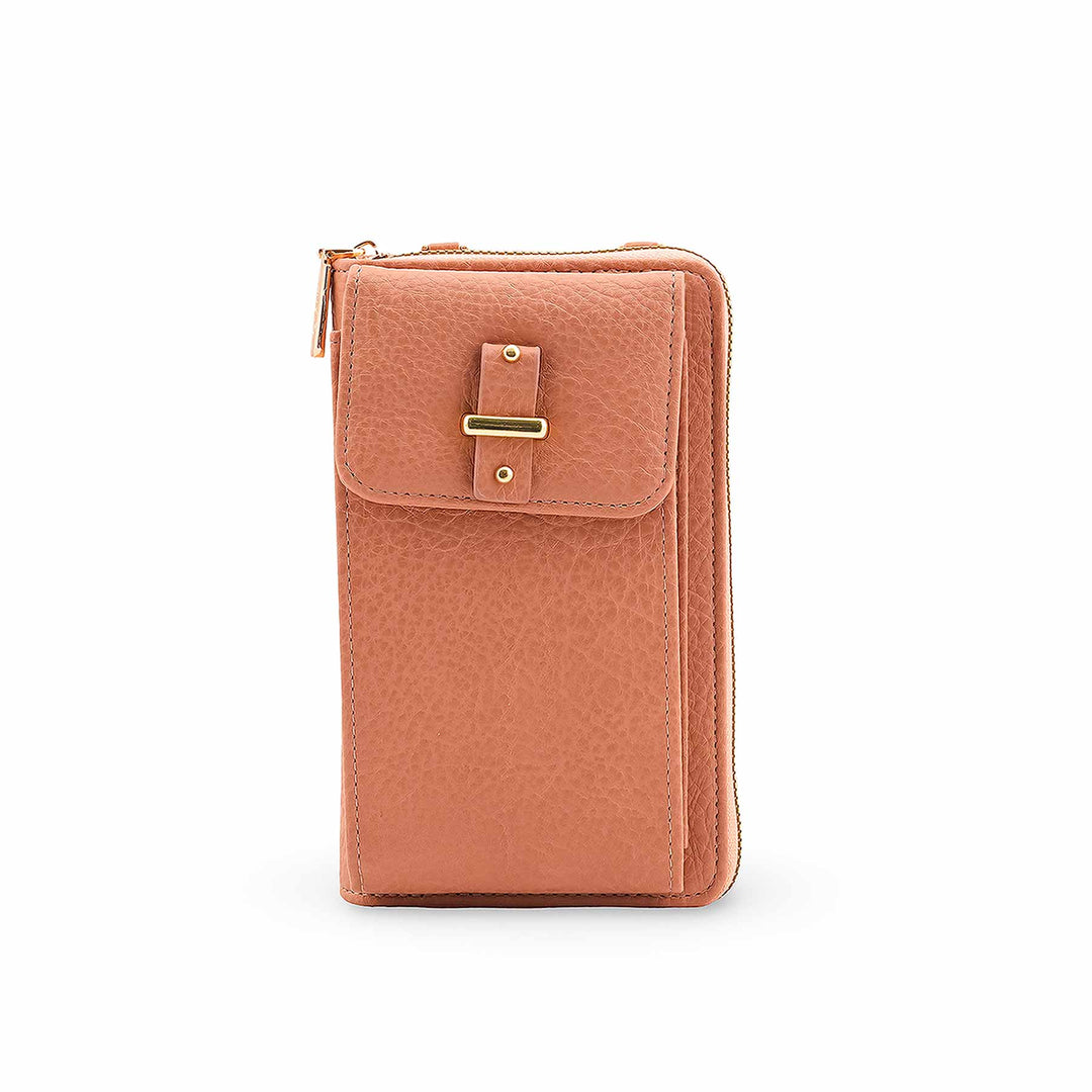 Peach Casual Pouch For Women P97701