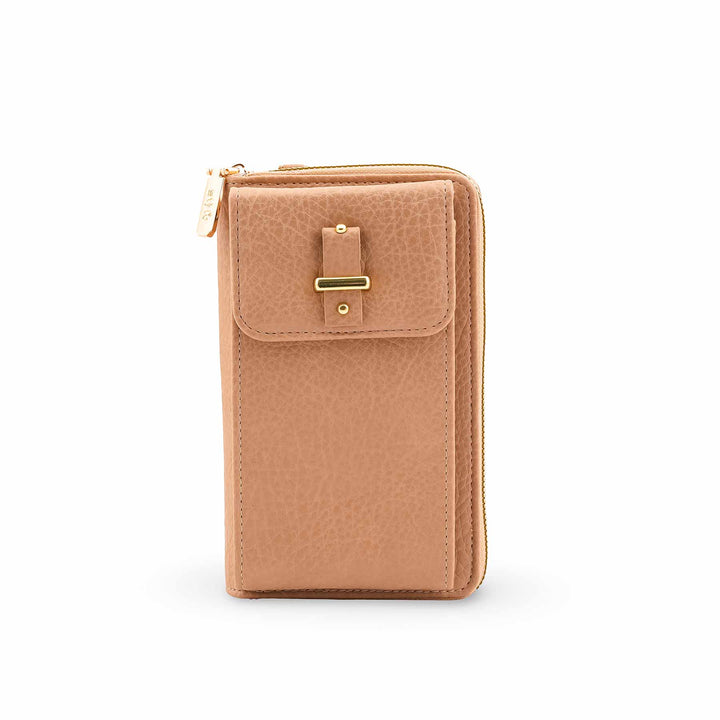 Beige Casual Pouch For Women P97701