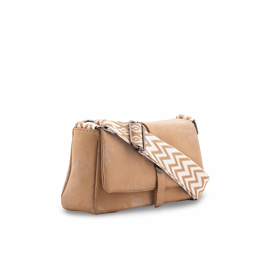 Beige Casual Pouch For Women P97704