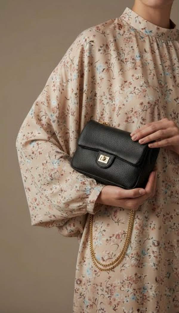 Black Casual Pouch For Women P97706