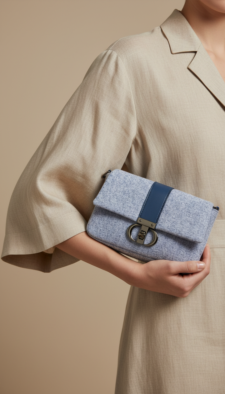 Blue Casual Pouch For Women P97712