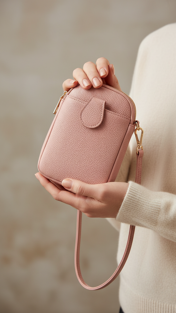 Pink Casual Pouch For Women P97713
