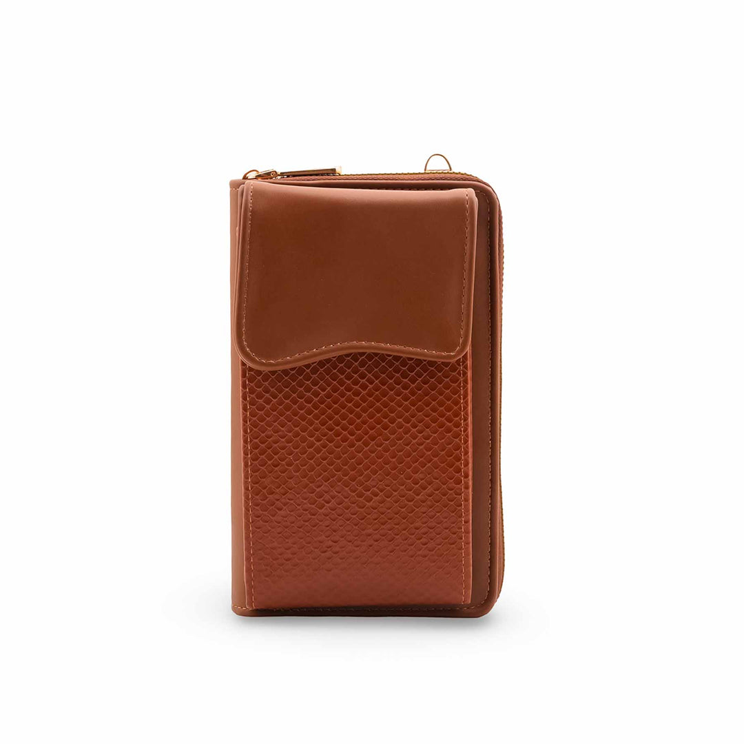 Brown Casual Pouch For Ladies P97714